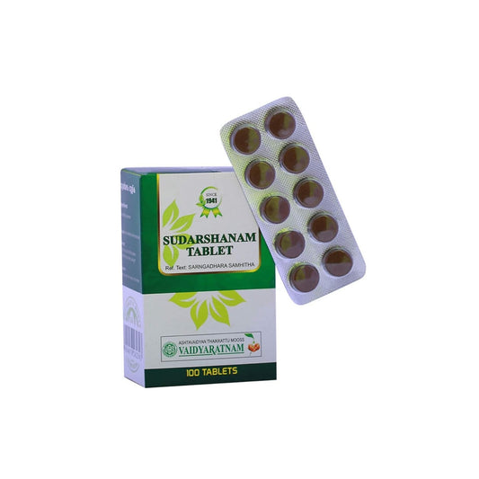 Vaidyaratnam Sudarshanam Gulika 100 Tablet