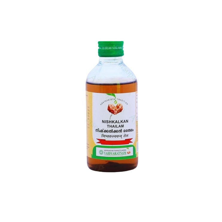 Vaidyaratnam Nishkalkan Thailam Oil 200 Ml