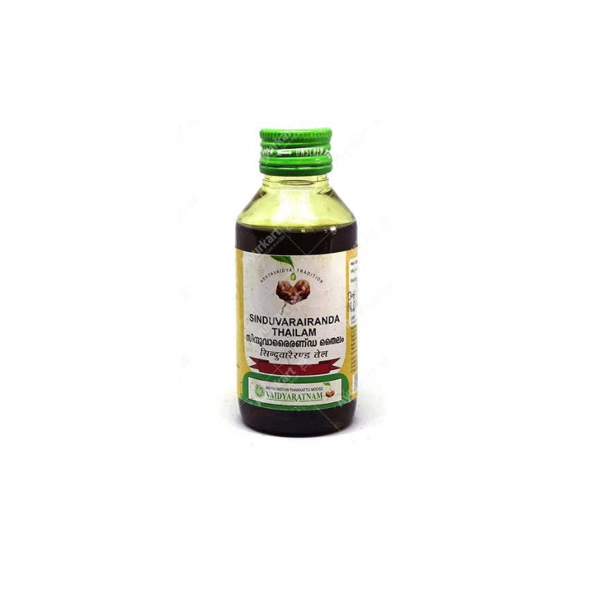 Vaidyaratnam Sinduvarairanda Thailam Oil 100ml