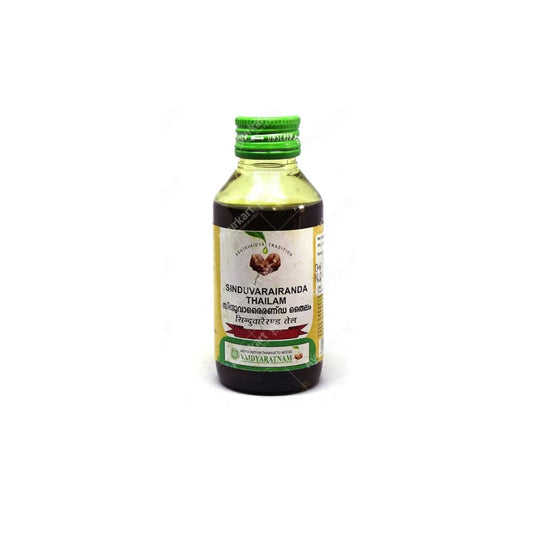 Vaidyaratnam Sinduvarairanda Thailam-Öl 100 ml