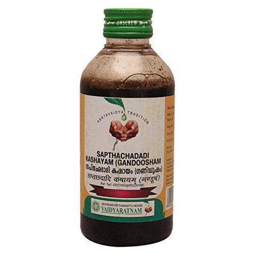 Vaidyaratnam Sapthachadadi Kashayam(Gandoosham) Liquid 200ml