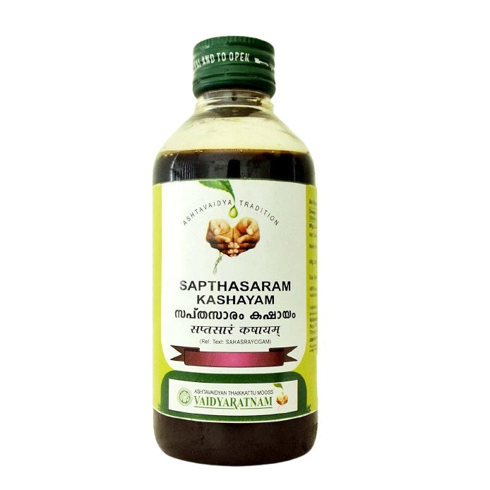 Vaidyaratnam Sapthasaram Kashayam Liquid 200ml