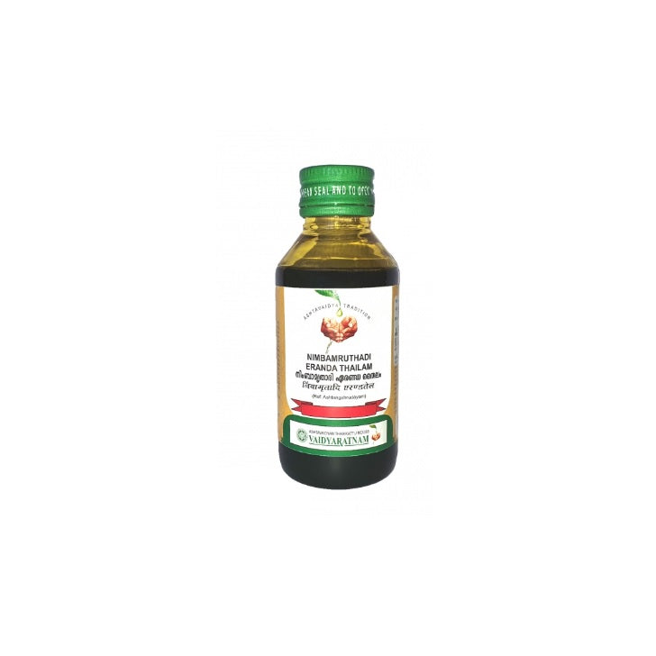 Vaidyaratnam Ayurvedisches Nimbamrithadi Eranda Thailam-Öl 100 ml