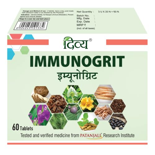 Patanjali Divya Immunogrit 60 Tablets