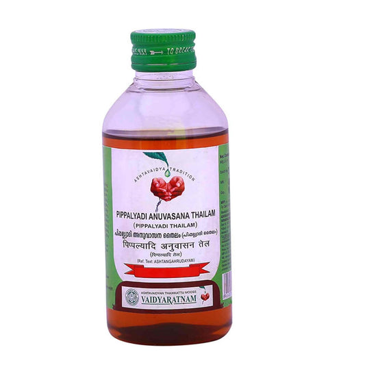 Vaidyaratnam Ayurvedisches Pippalyadi Anuvasana Thailam-Öl 200ml