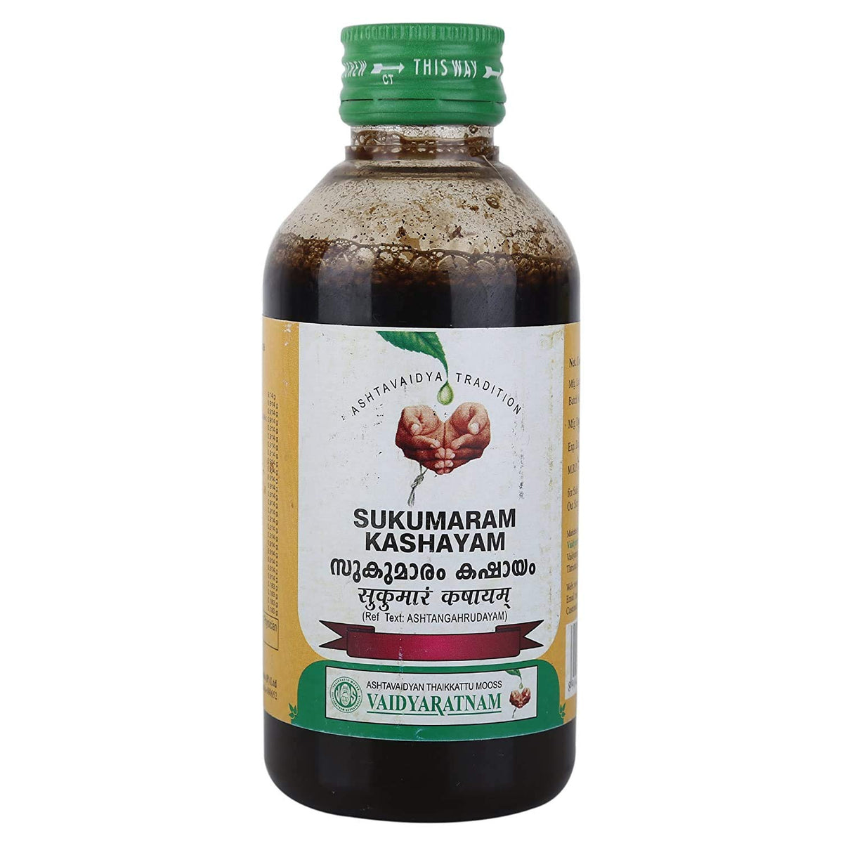 Vaidyaratnam Sukumaram Kashayam Liquid 200 Ml