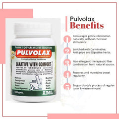 Aimil Ayurvedic Pulvolax Granules For Relief From Constipation Acidity Powder 100 gm