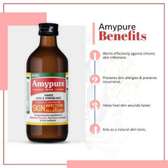 Aimil Ayurvedic Amypure Blood Purifier Tablets For Pimple Free & Glowing Skin Tablets & Syrup