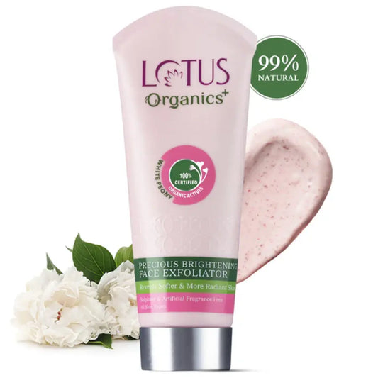 Lotus Organics+ Cosmetics Lotus Precious Brightening Face Exfoliator 100g