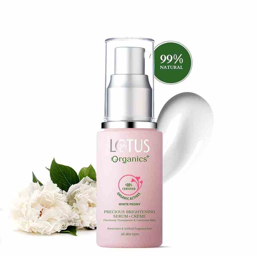Lotus Organics+ Cosmetics Lotus Precious Brightening Serum+ Creme 30ml
