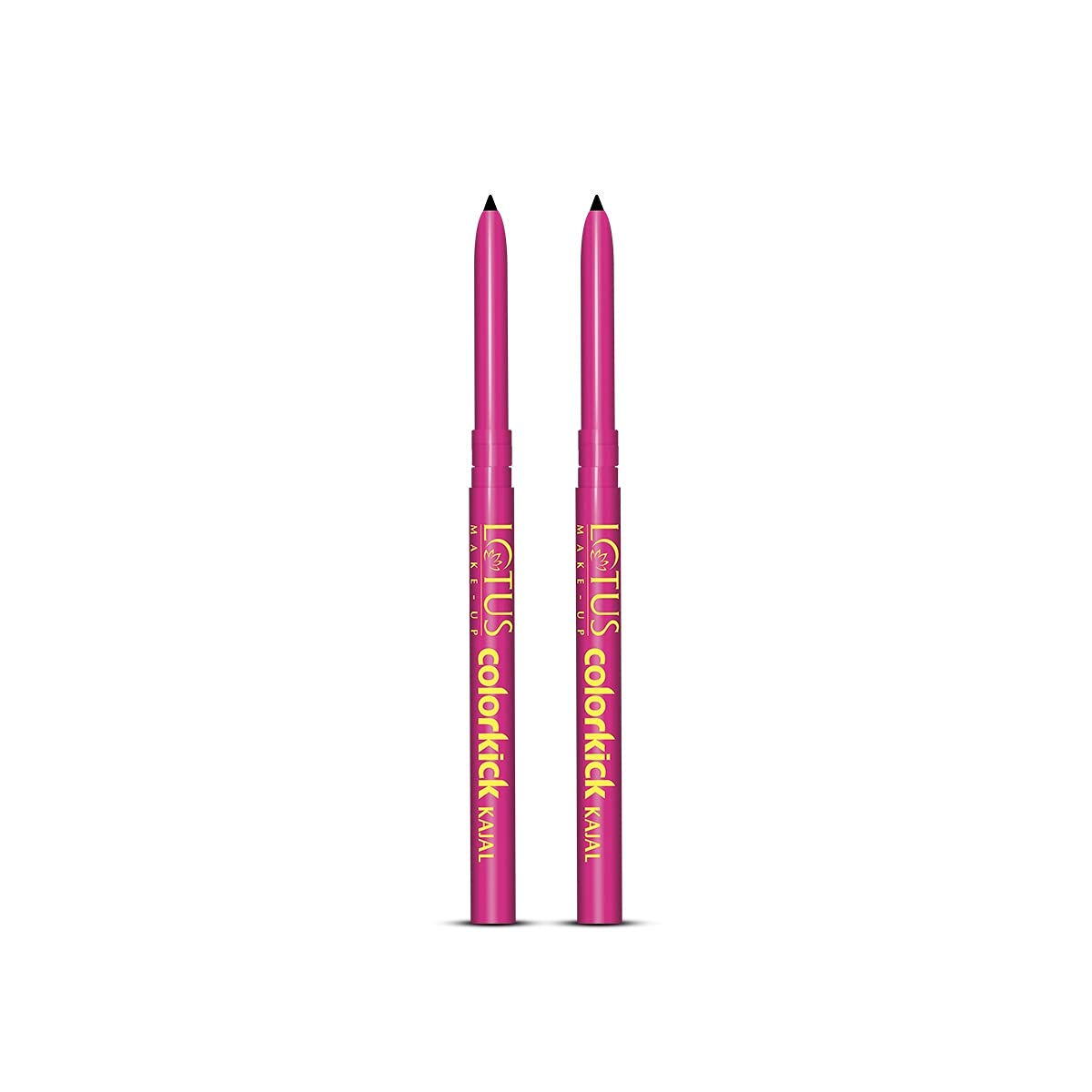 Lotus Make Up Cosmetics Colorkick Kajal Black (Pack of 2)