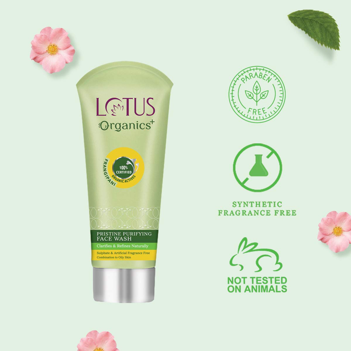Lotus Organics+ Cosmetics Pristine Purifying Facewash 100g