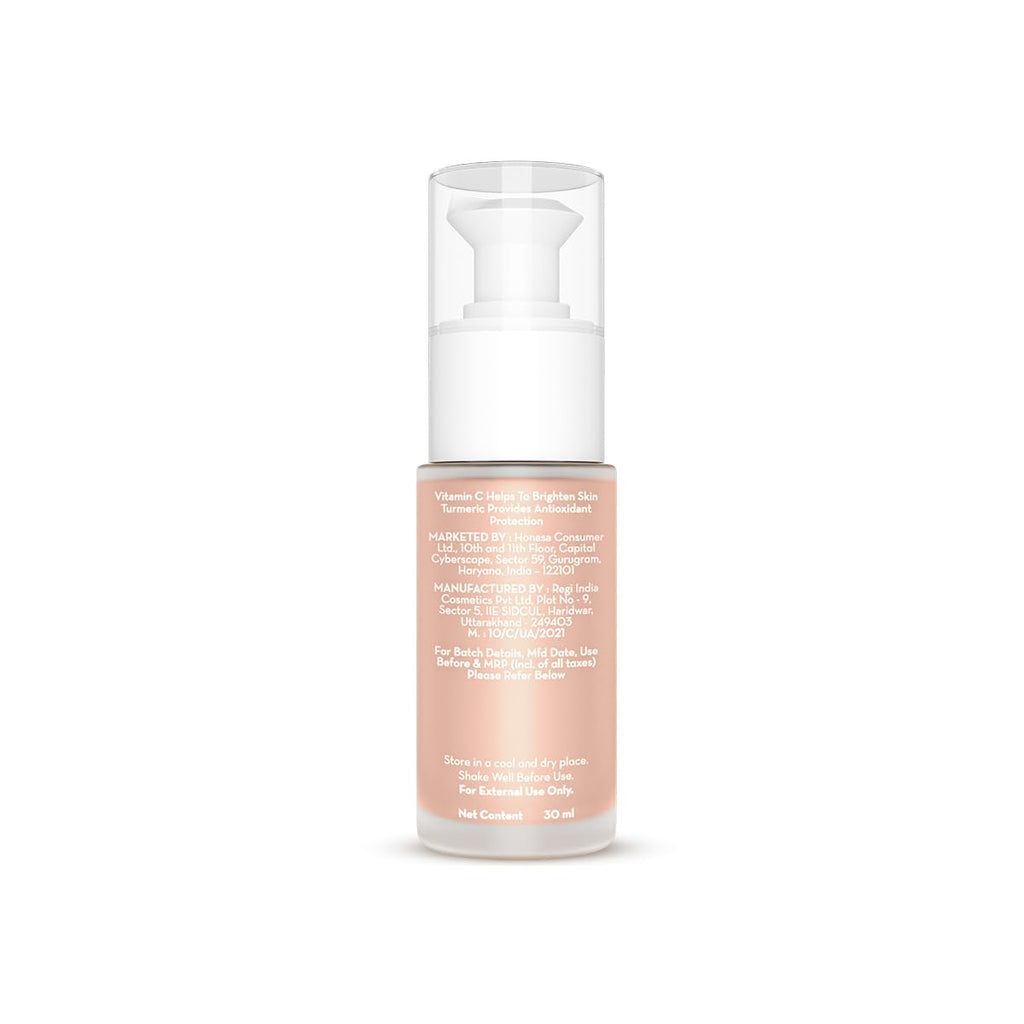 Mamaearth Hydra Glow Full Coverage Foundation With Vitamin C & Turmeric 30ml