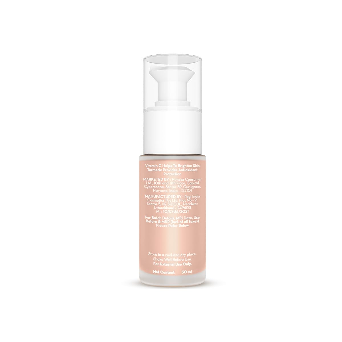 Mamaearth Hydra Glow Full Coverage Foundation With Vitamin C & Turmeric 30ml