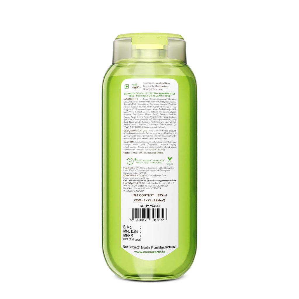 Mamaearth Aloe Vera Moisturizing Body Wash with Aloe Vera & Calming Jasmine 250ml
