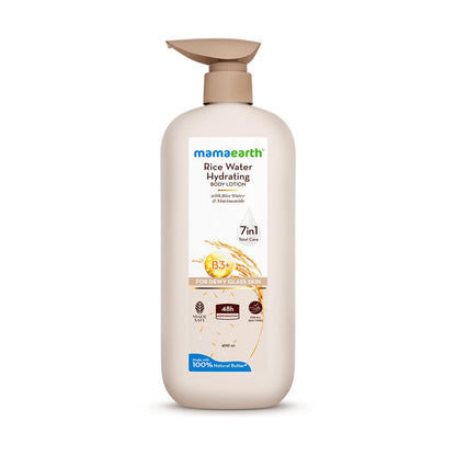 Mamaearth Rice Water Hydrating Body Lotion with Rice Water & Niacinamide 400ml