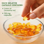 Asoj Soft Ayurvedic Castrolax Castor Oil Soft-Gel 60 Capsules