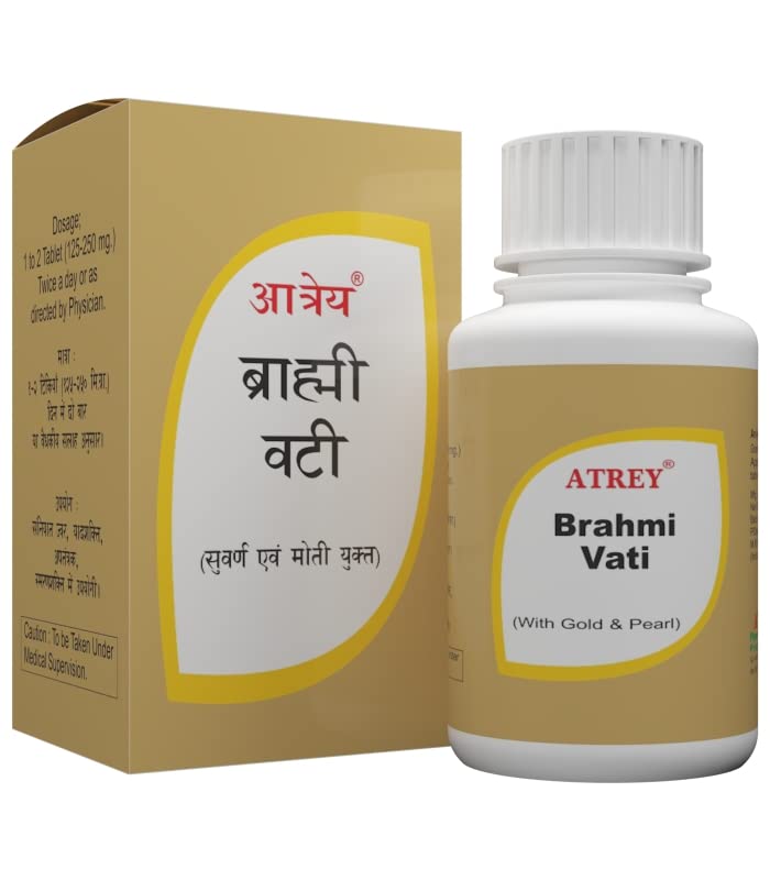 Atrey Ayurvedic Brahmi Vati Gold Tablets