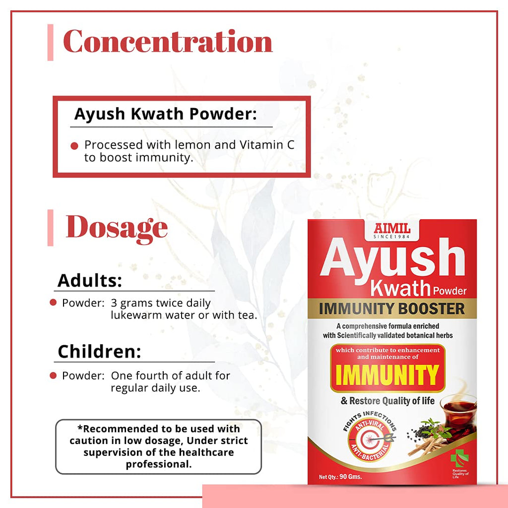 Aimil Ayurvedic Ayush Kwath Immunity Booster Powder 90 Gm