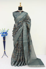 Bollywood Indian Pakistani Ethnic Party Wear Women Soft Pure Printed Self Design Semi Silk Saree/Sari