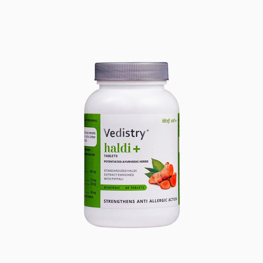 Vedistry Aayurvedic Haldi+ Strengthens Anti Allergic Action 60 Tablets