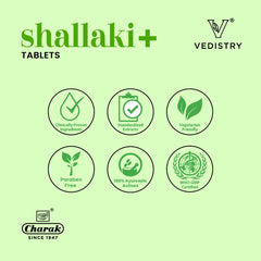 Vedistry Ayurvedic Shallaki+ Strengthens Joints & Cartilage 60 Tablets