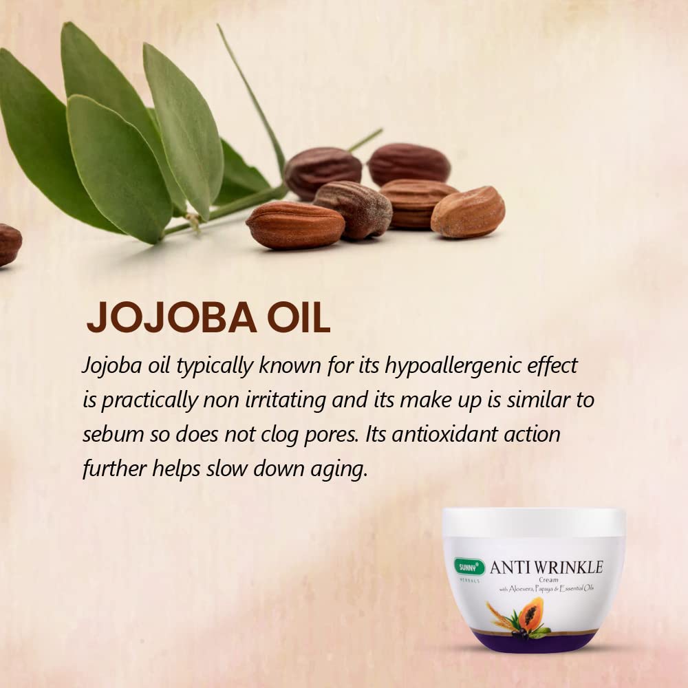 Bakson's Sunny Herbals Anti-Falten mit Aloe Vera für ein jugendliches Aussehen Hautpflegecreme