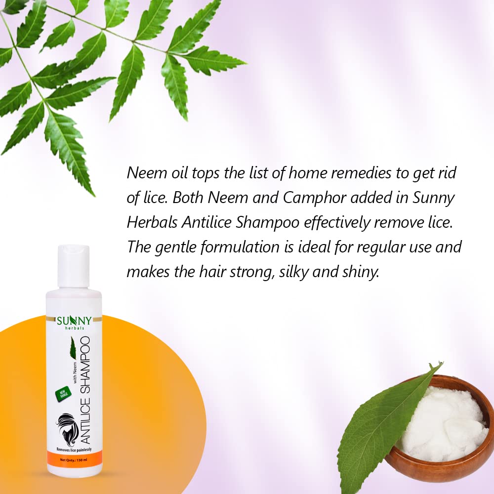 Bakson's Sunny Herbals Anti Lice With Neem For safe removal of Lice Shampoo 150ml