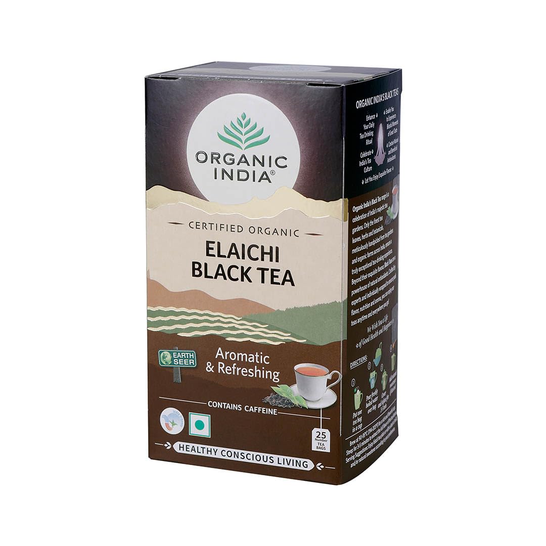 Organic India Elaichi Flavoured Black Tea 25 Teabags