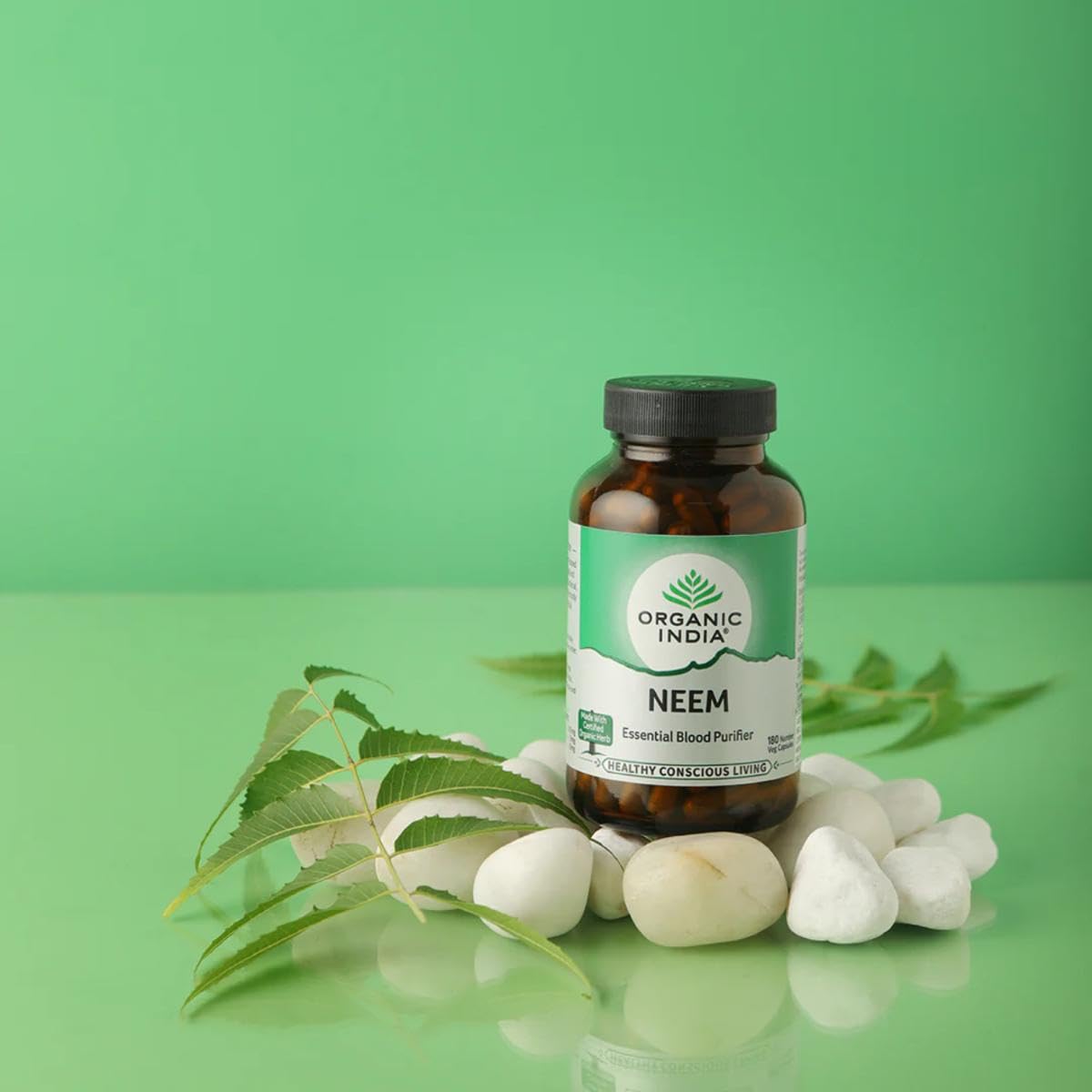 Organic India Ayurvedic Neem for Easy Blood Cleansing Capsule