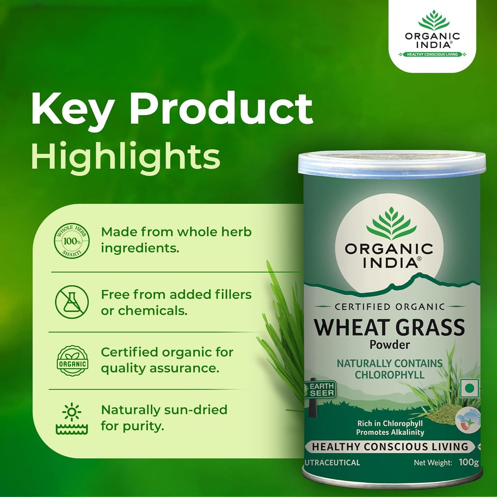 Organic India Organic Wheatgrass Powder 100g