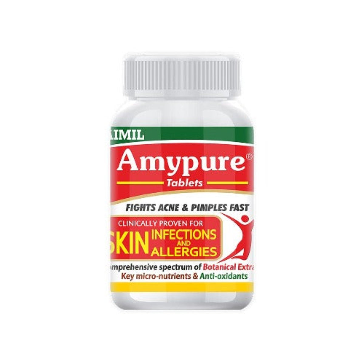 Aimil Ayurvedic Amypure Blood Purifier Tablets For Pimple Free & Glowing Skin Tablets & Syrup