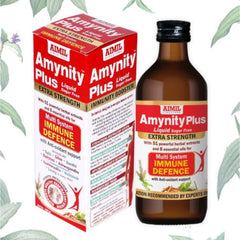 Aimil Ayurvedic Amynity Plus Immune Support Elaichi Tulsi Liquid Sugar Free &amp; Drops