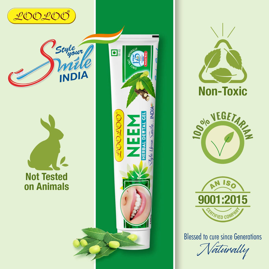 Looloo Ayurvedic Neem & Laung Herbal Dental Toothpaste Gel