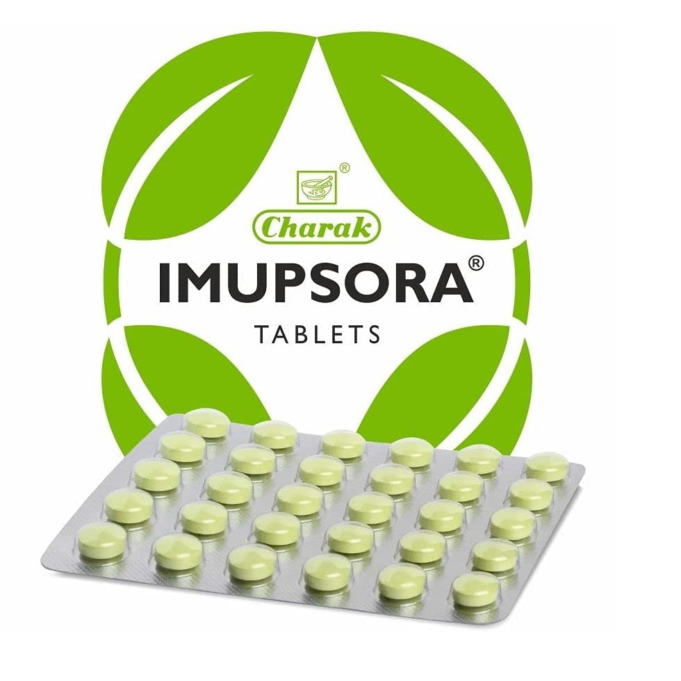 Charak Pharma Imupsora 30 Tablets (Pack of 4)