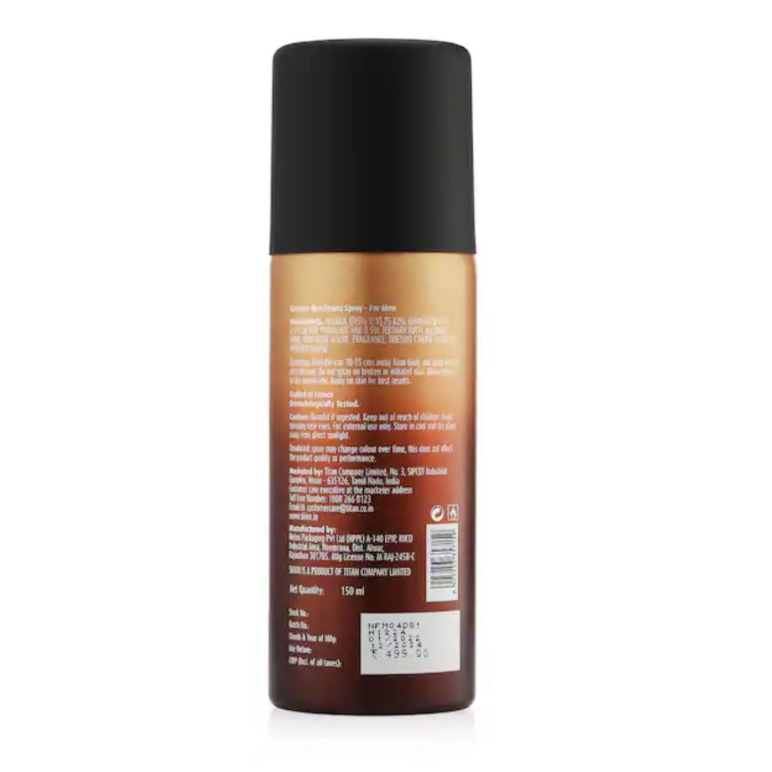 Skinn Premium Forest Rouge,Mediterranean Grove & Country Road Deodorant Spray Premium Range For Men 150ML