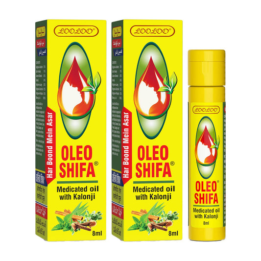 LooLoo Ayurvedic Oleo Shifa Medicated Oil With Kalonji 2 X 8ml