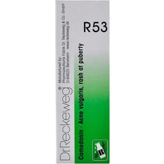 Dr. Reckeweg Homöopathie R53 Akne Vulgaris und Pickel Tropfen 22 ml