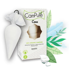 Mangalam CamPure Camphor Cone Original, Rose, Jasmin, Sandelholz, Bhimseni, Lavendel und Mogra Raum-, Auto- und Lufterfrischer und Mückenschutz