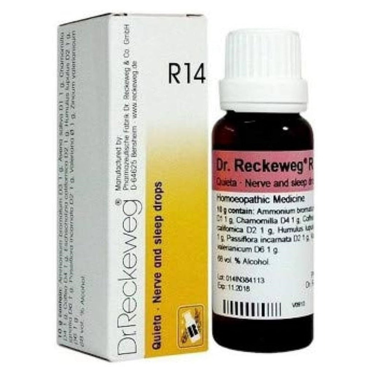 Dr Reckeweg Homoeopathy R14 Nerve And Sleep Drops 22 ml