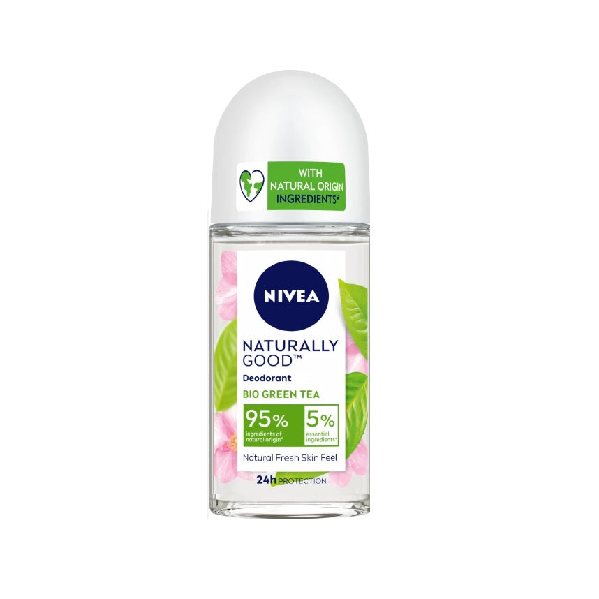 Nivea Bio Aloe Vera &amp; Bio Grüntee Deodorant Roll-On für Frauen 50 ml
