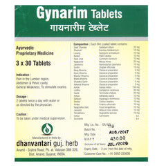 Dhanvantari Ayurvedic Gynarim Nützlich bei Gebärmuttertonikum für Frauen Tabletten &amp; Nützlich bei gynäkologischen Problemen Sirup