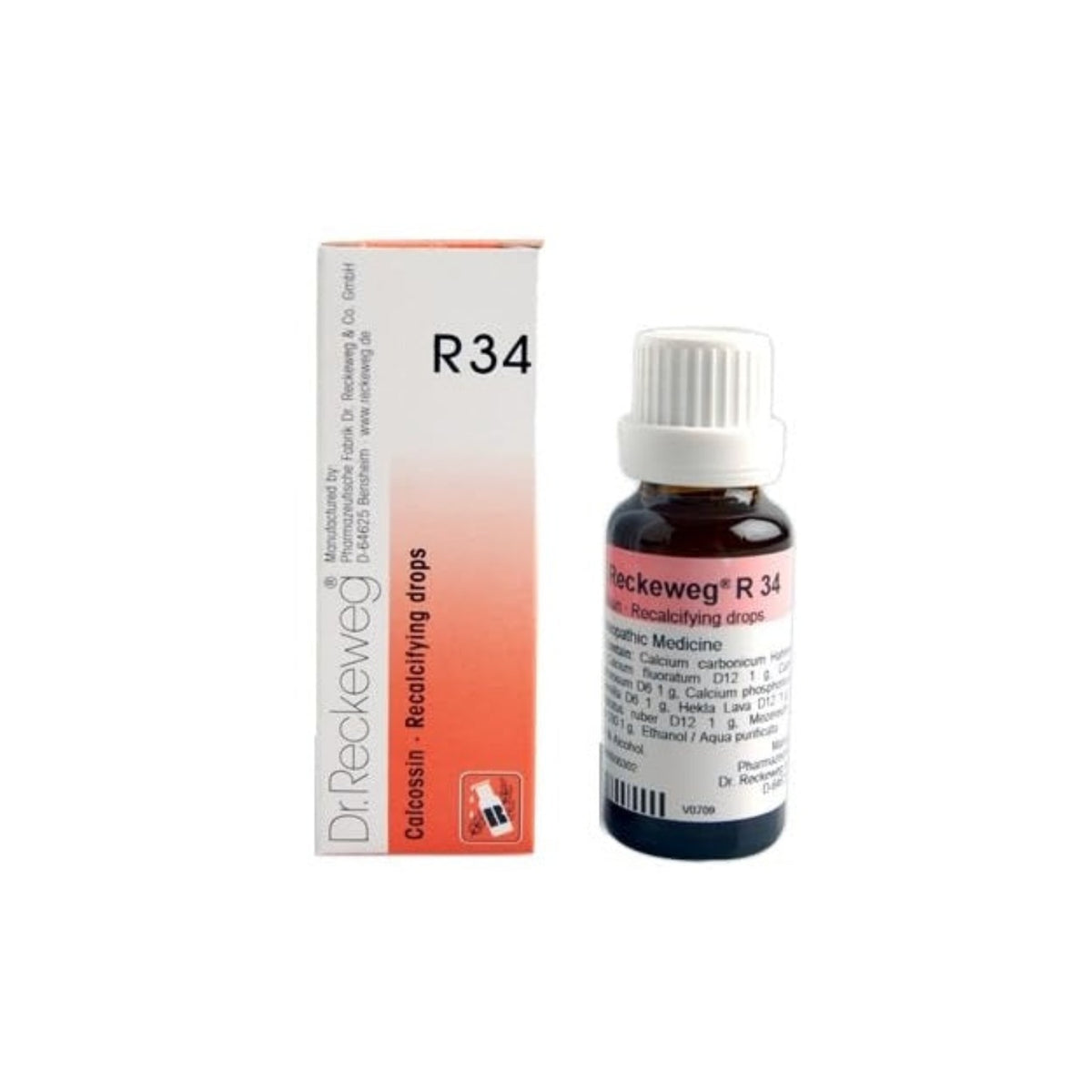 Dr Reckeweg Homoeopathy R34 Recalcifying Drops 22 ml