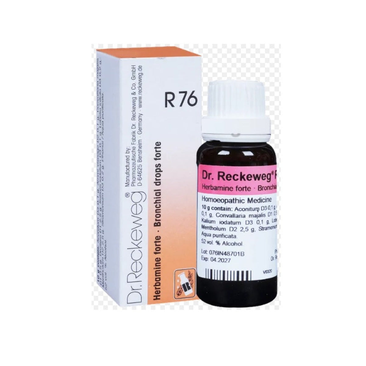 Dr Reckeweg Homöopathie R76 Asthma Forte Tropfen 22 ml