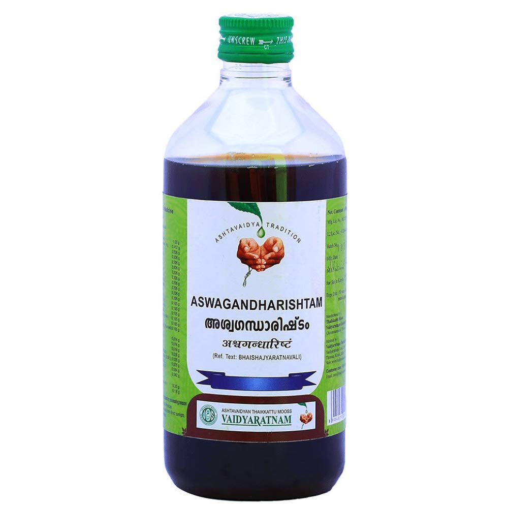 Vaidyaratnam Ayurvedic Aswagandharishtam Liquid 450ml