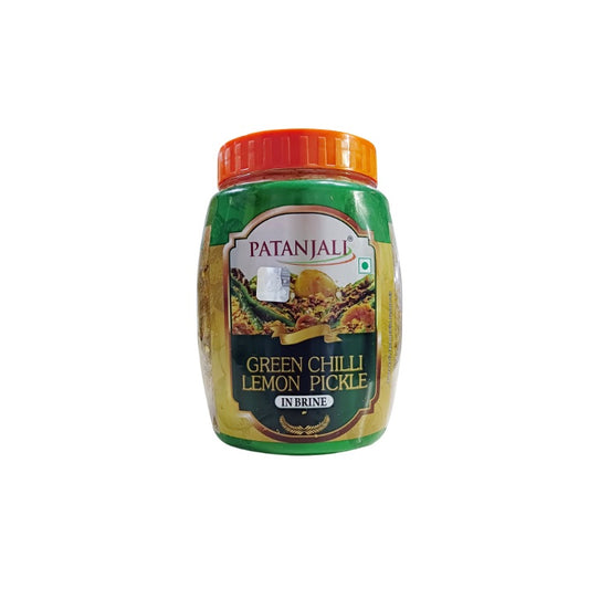 Patanjali Green Chilli Lemon Pickle Sauce 500g