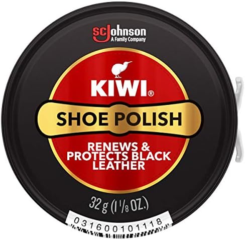 KIWI Shoe Polish, Black, 4.5 Ounce, Pack of 4