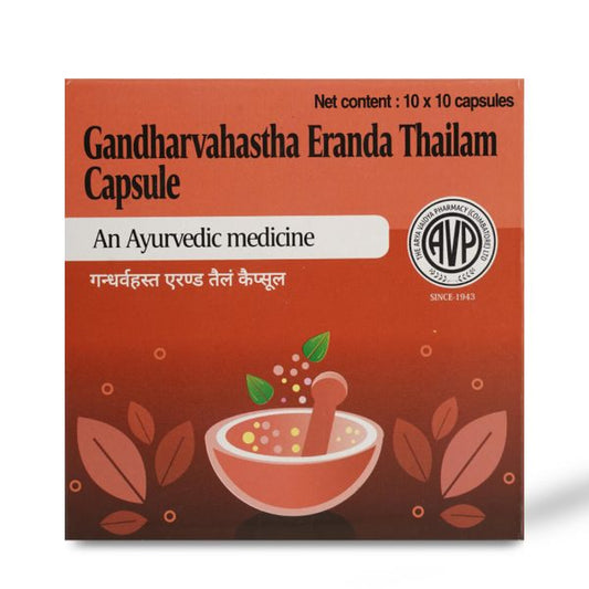 AVP Ayurvedic Gandharvahastha Eranda Thailam Capsules