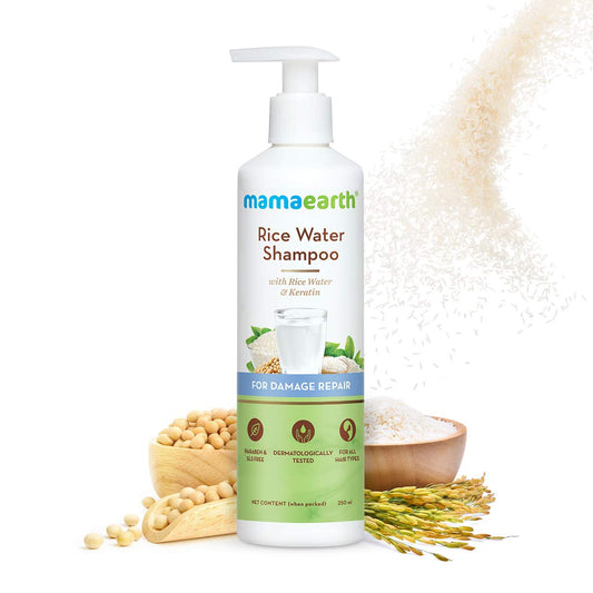 Mamaearth Rice Water Shampoo For Damage Repair 250ml