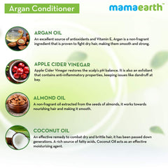 Mamaearth Argan Conditioner with Argan and Apple Cider Vinegar for Frizz-Free and Stronger Hair 250ml